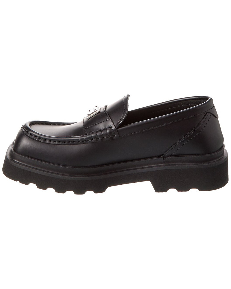 Dolce & Gabbana Dolce & Gabbana Logo Leather Loafer outlook