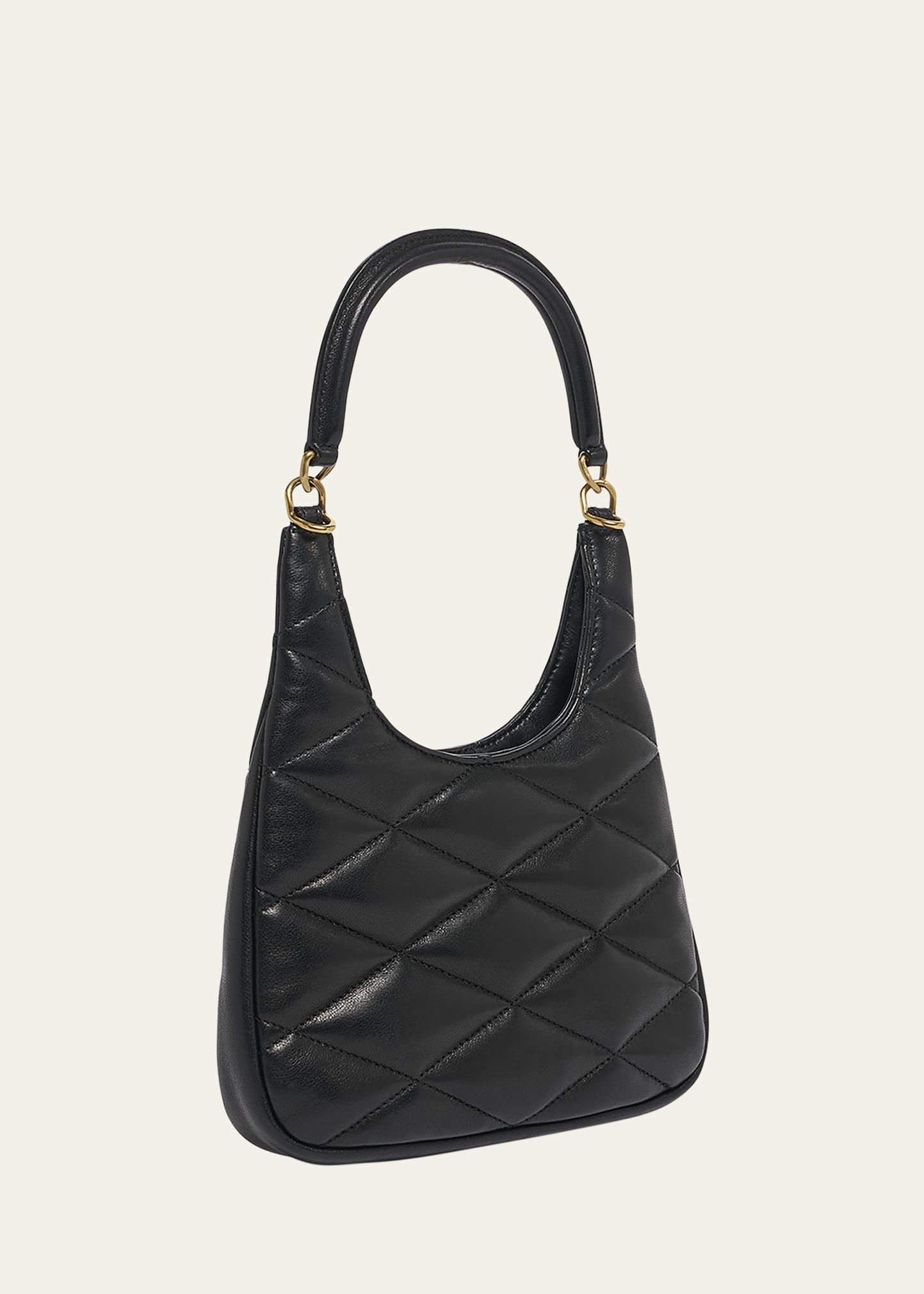 Sade Mini YSL Hobo Bag in Quilted Lambskin - 3