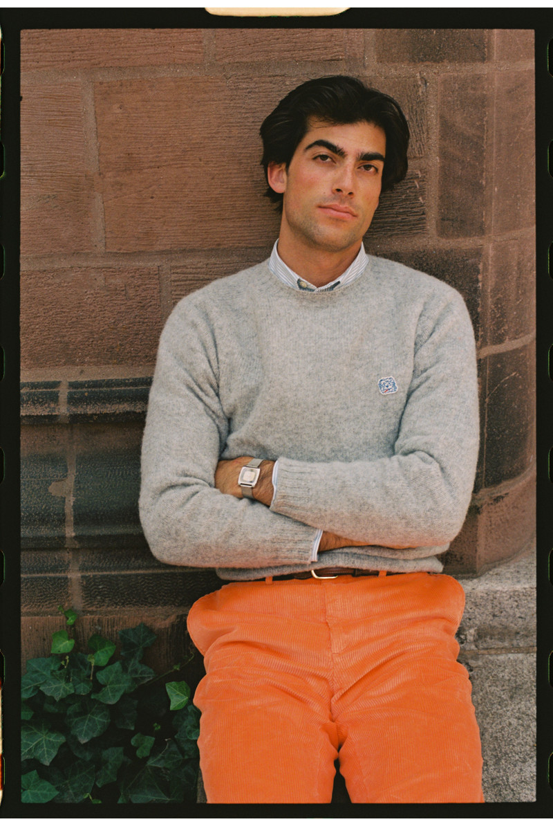 MADE-IN-USA ORANGE WIDE WALE CORDUROY PANT 4