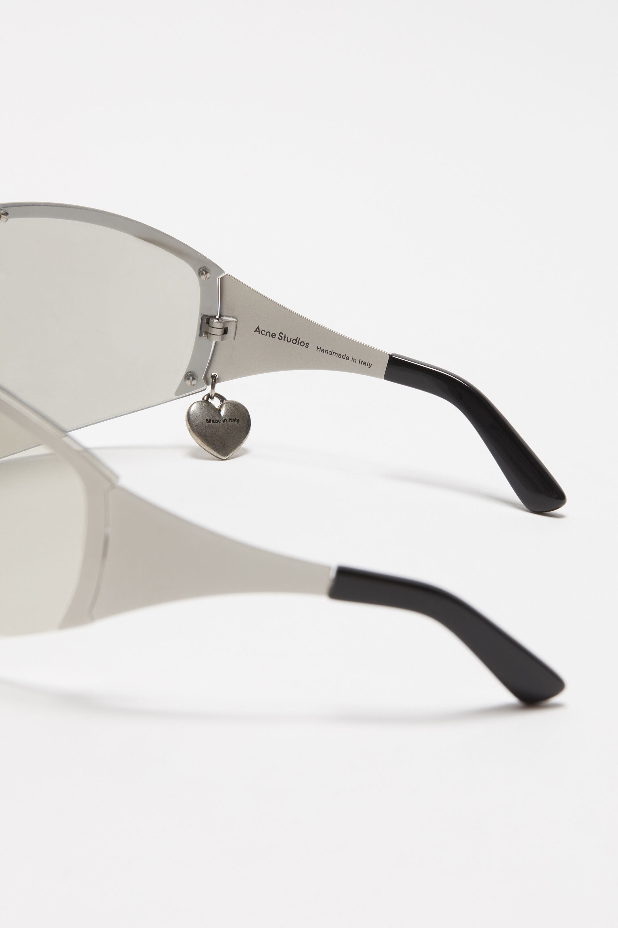 Metal frame sunglasses - Silver/transparent - 5