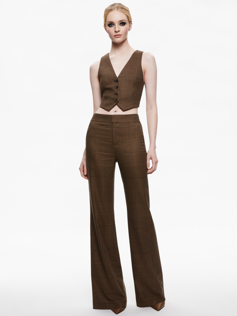 Alice + Olivia DEANNA HIGH WAISTED BOOTCUT PANT outlook