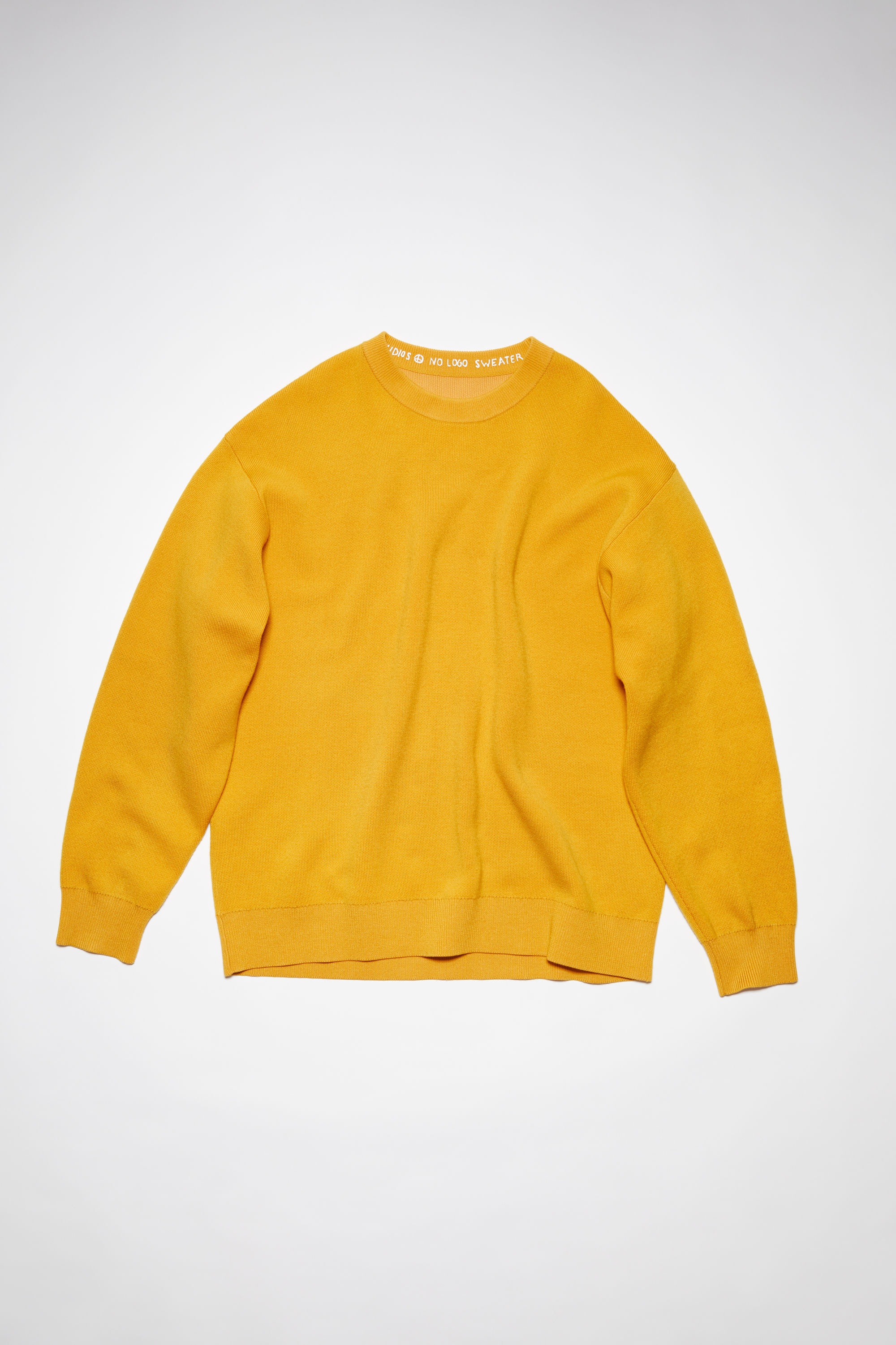 Crew neck jumper - Deep yellow - 1