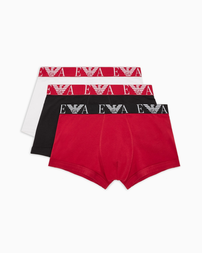THREE-PACK OF BOXER BRIEFS WITH BOLD MONOGRAM LOGO 1