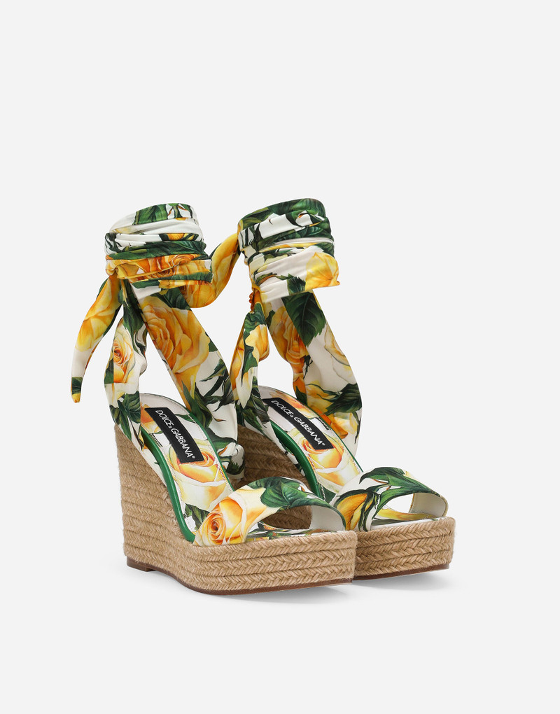 Printed charmeuse wedge 2