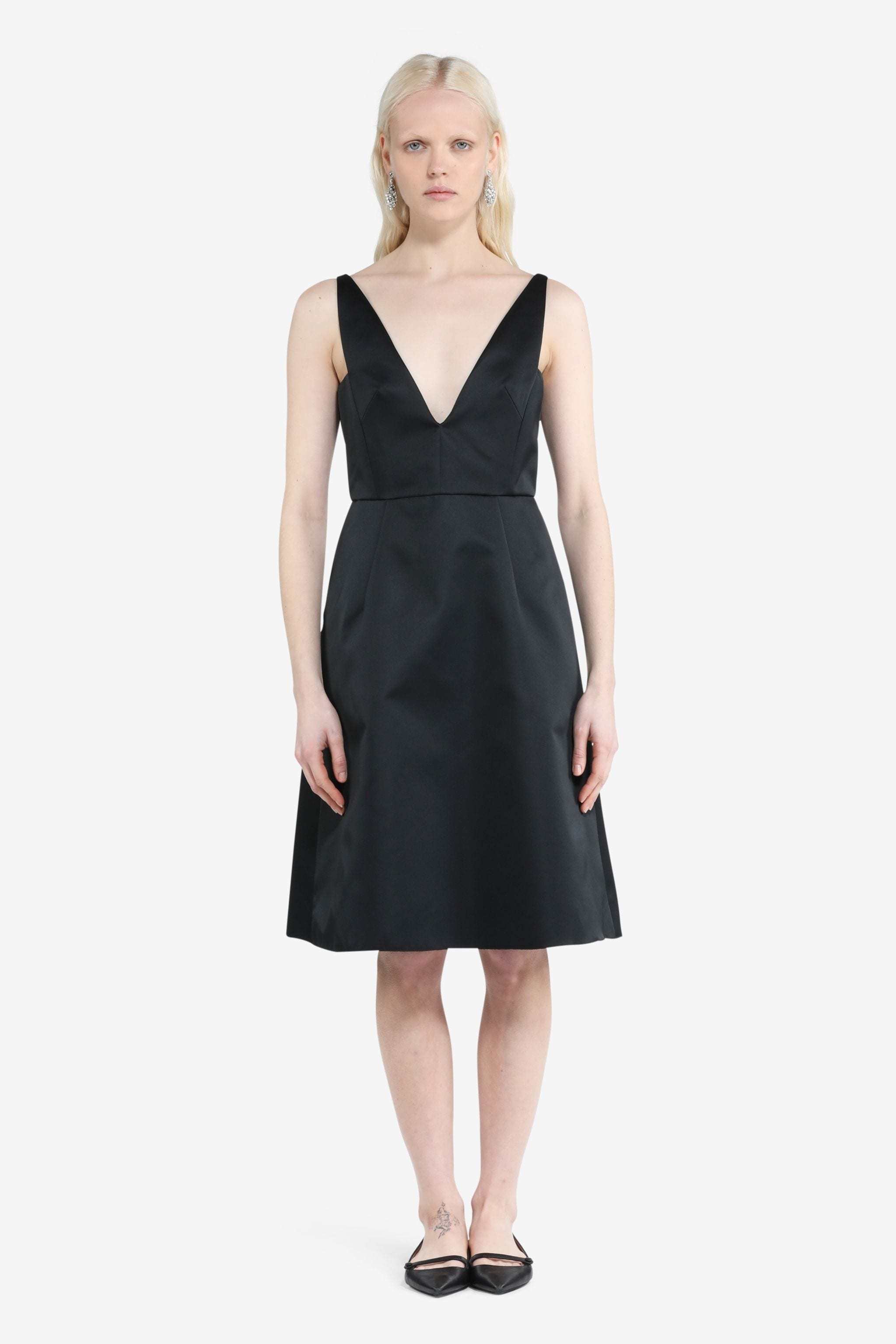 V-NECK DRESS - 1