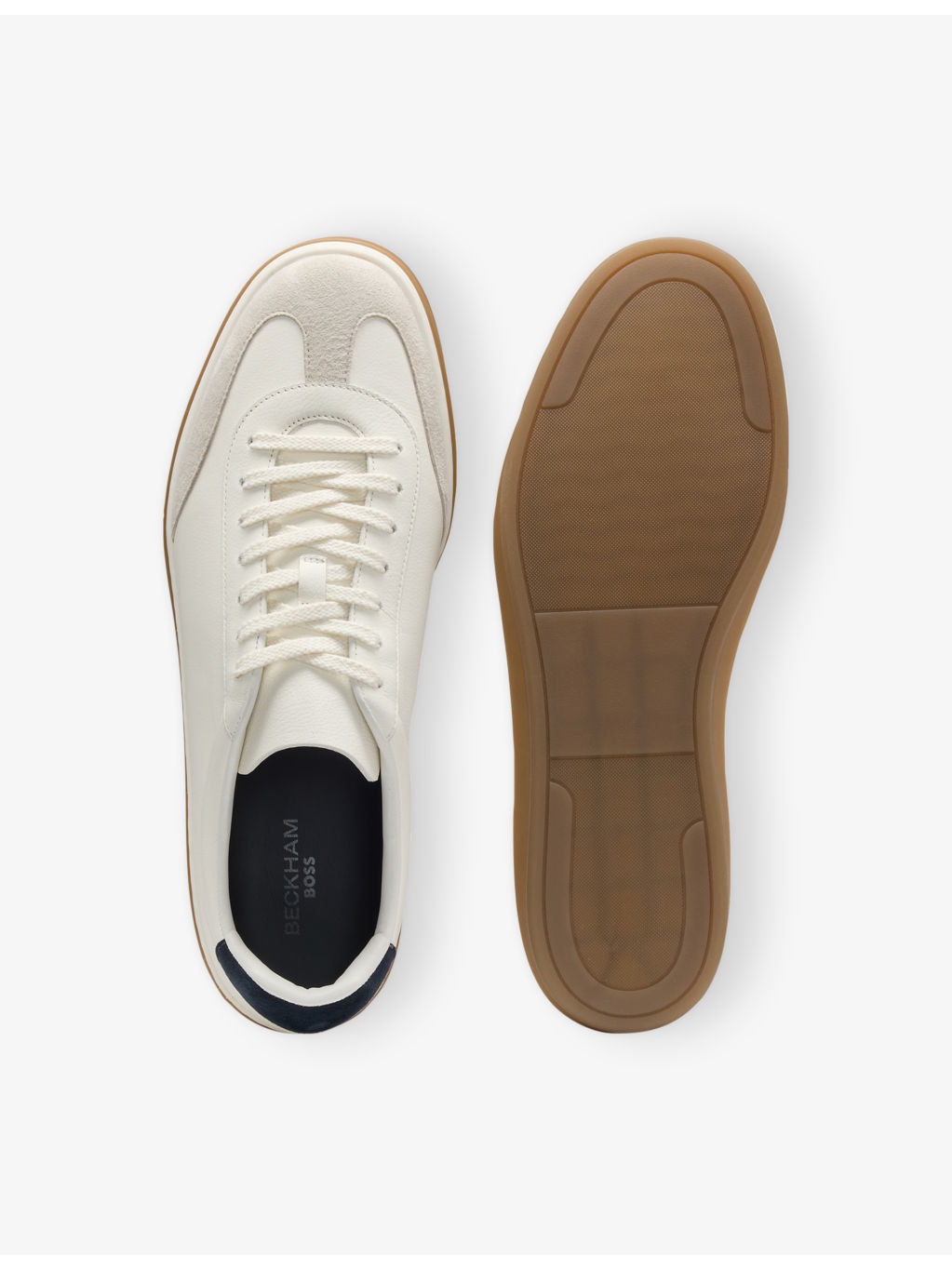 Beckham X BOSS Leather And Suede Low-Top Trainers - 2