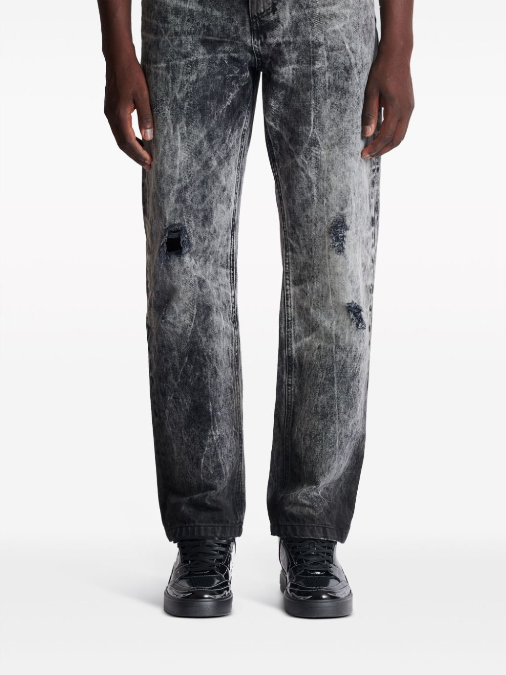 mid-rise straight-leg jeans - 5
