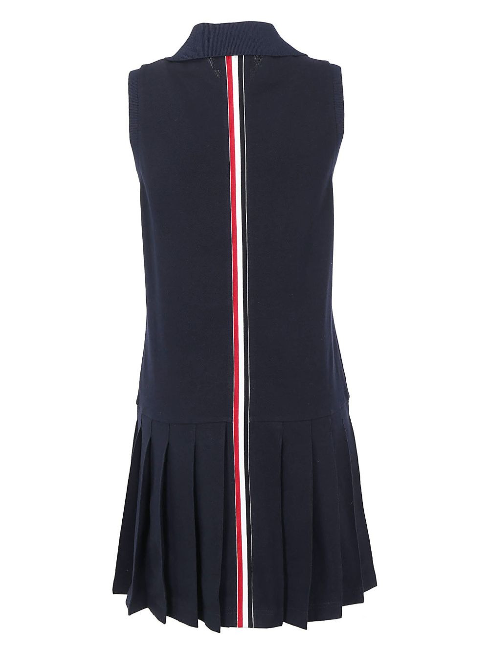 RWB stripe sleeveless pleated tennis dress - 2