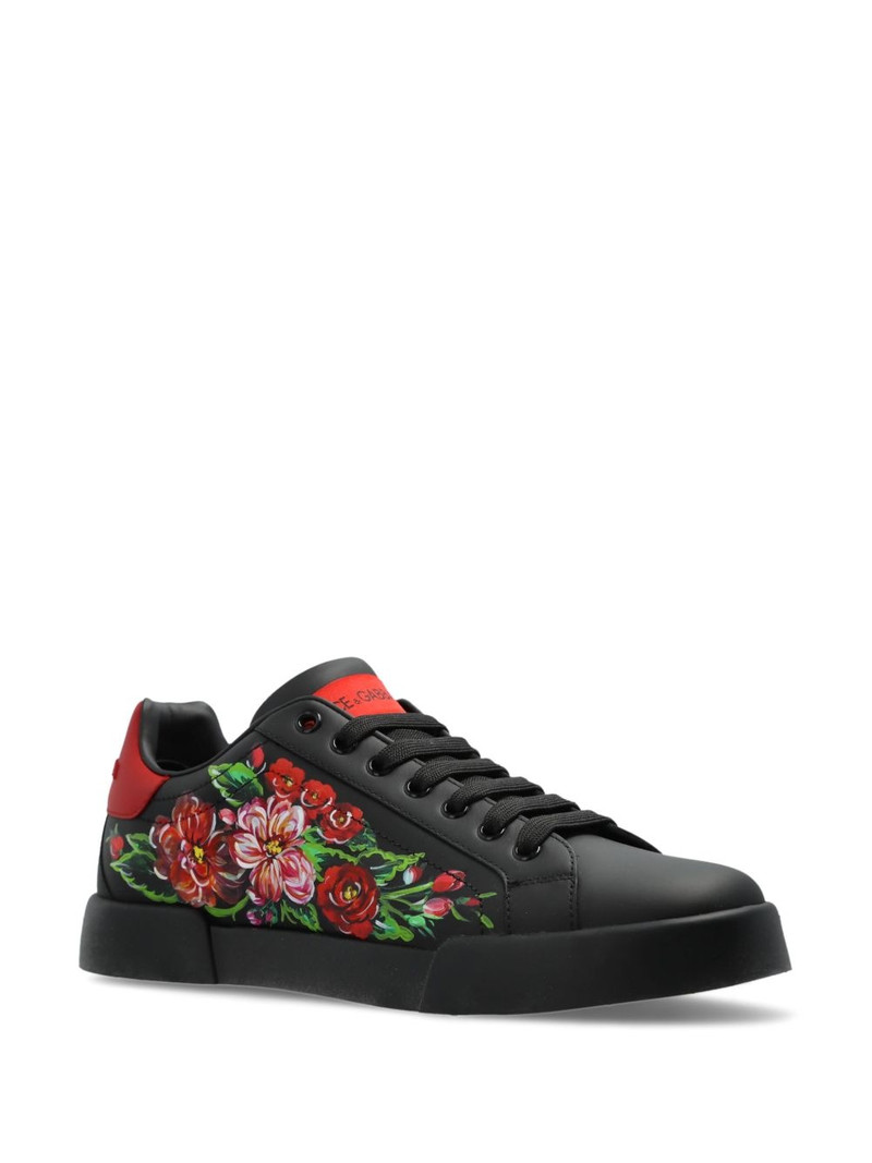 Dolce & Gabbana floral-print sneakers outlook