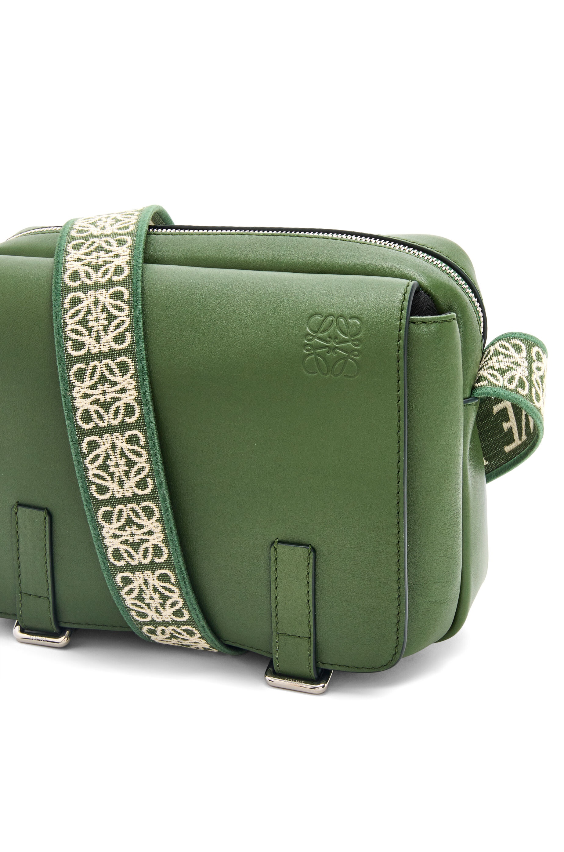 Loewe XS Military messenger bag in supple smooth calfskin and 