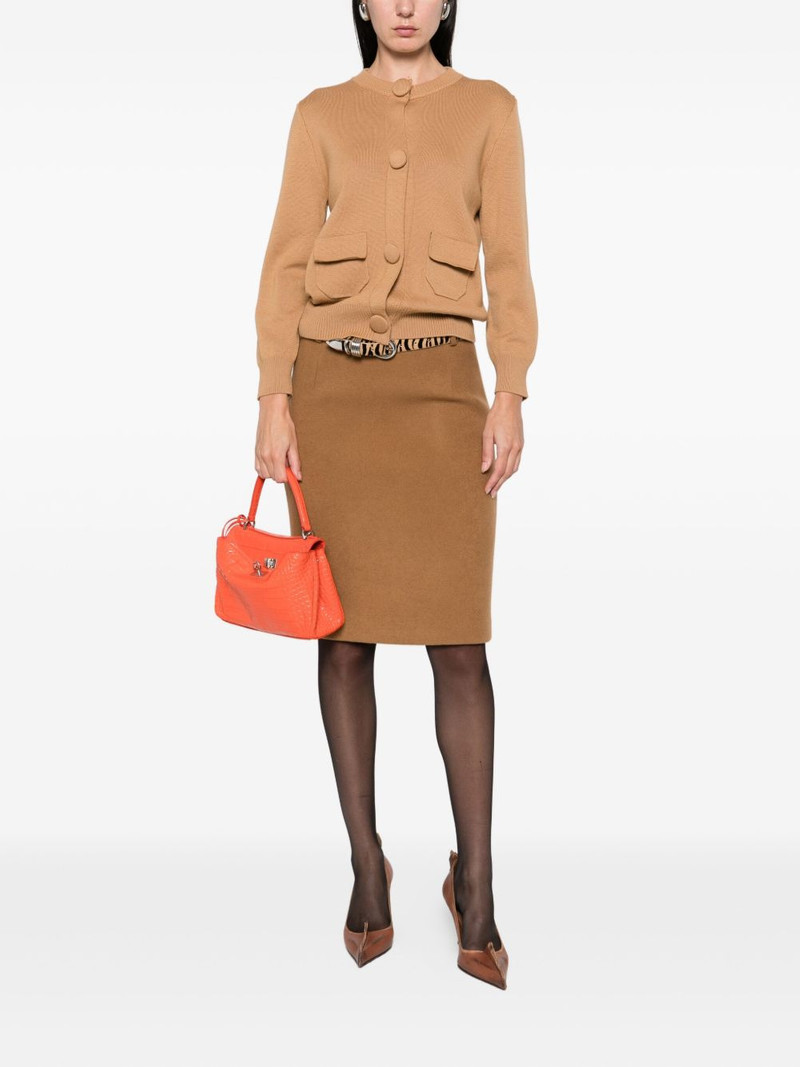 N°21 belt-loops midi skirt outlook