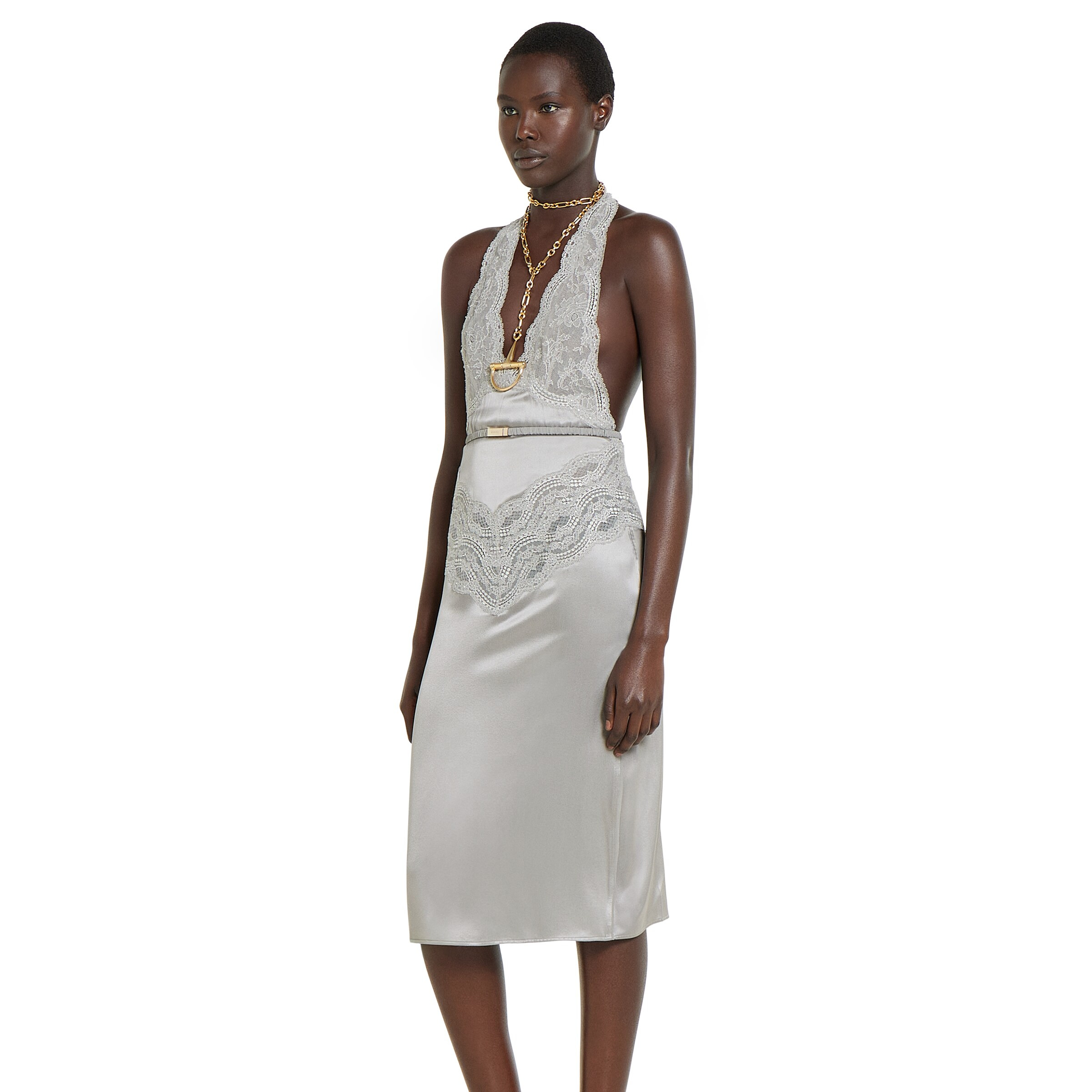 Silk satin dress - 3