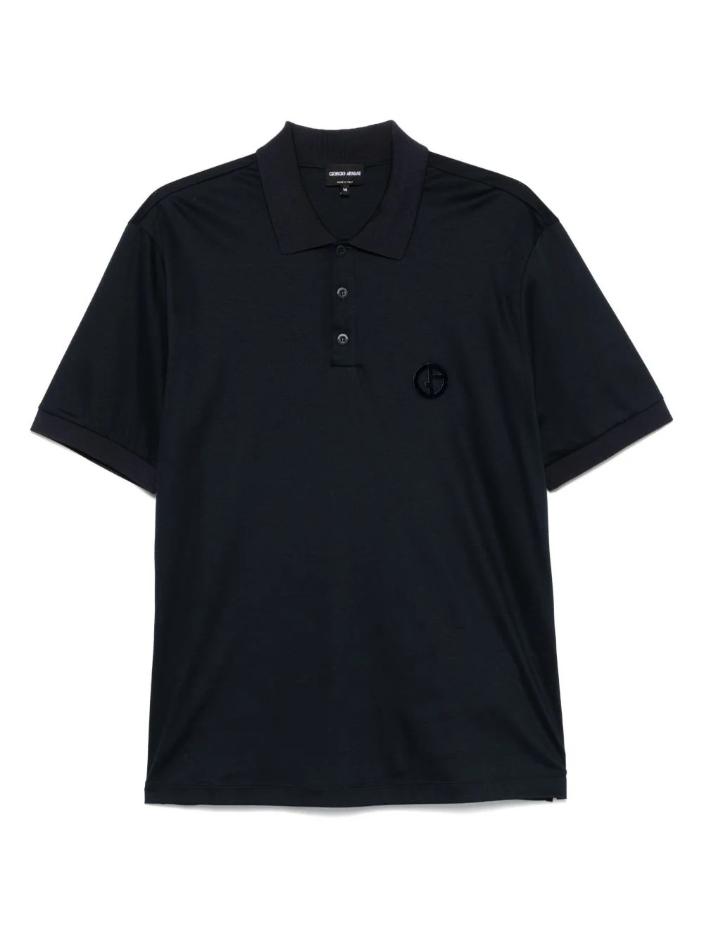 logo-embossed polo shirt - 1