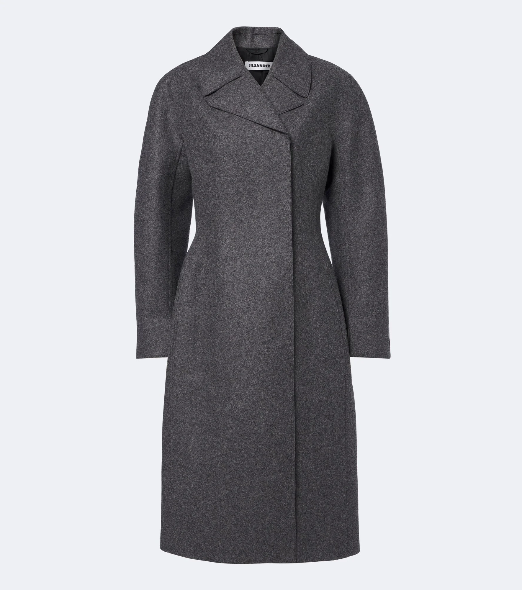 Double-breasted virgin wool coat - 1