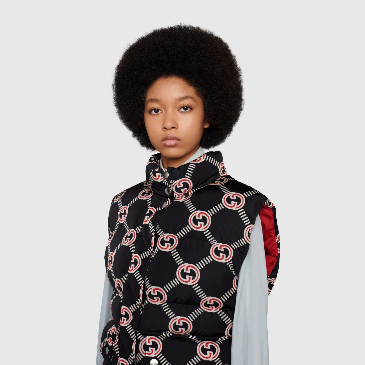 Interlocking G down padded vest - 5