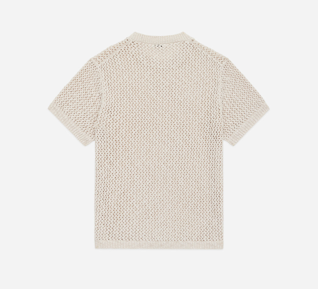 Knit T-Shirt - Ecru Flamme Mesh - 2