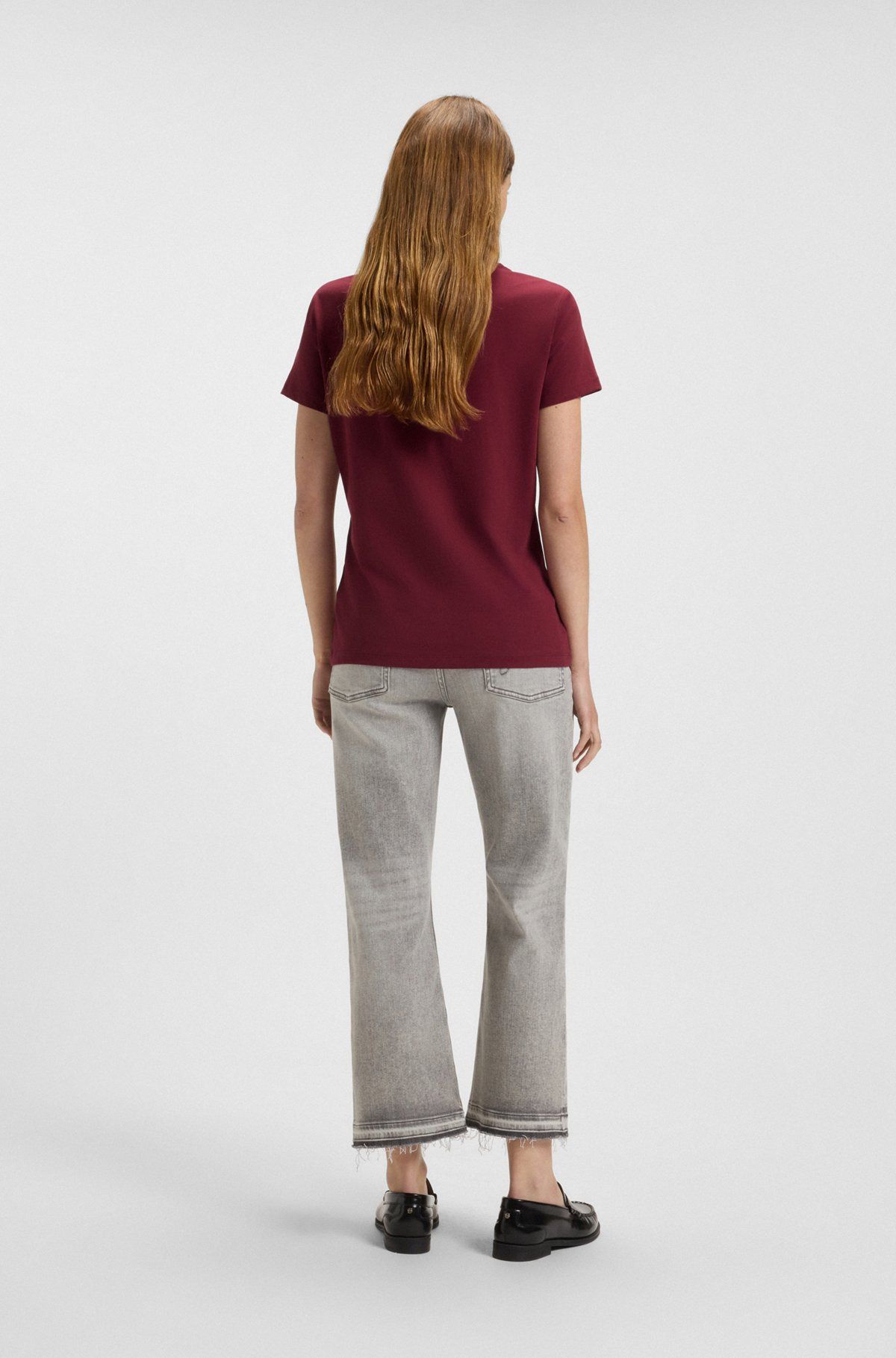 COTTON JERSEY T-SHIRT WITH HANDWRITTEN-LOGO PRINT - 4