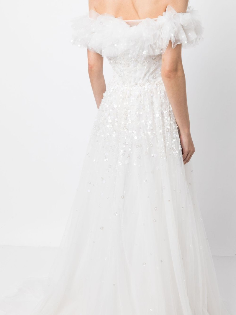 천사 눈 flared maxi 드레스 5