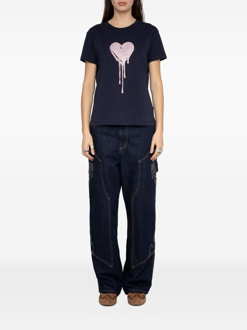 Zadig & Voltaire Walk heart strass T-shirt outlook