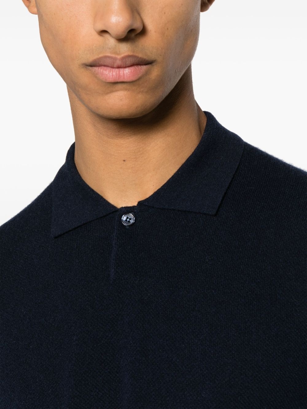 Bruno longsleeved cashmere polo shirt - 5
