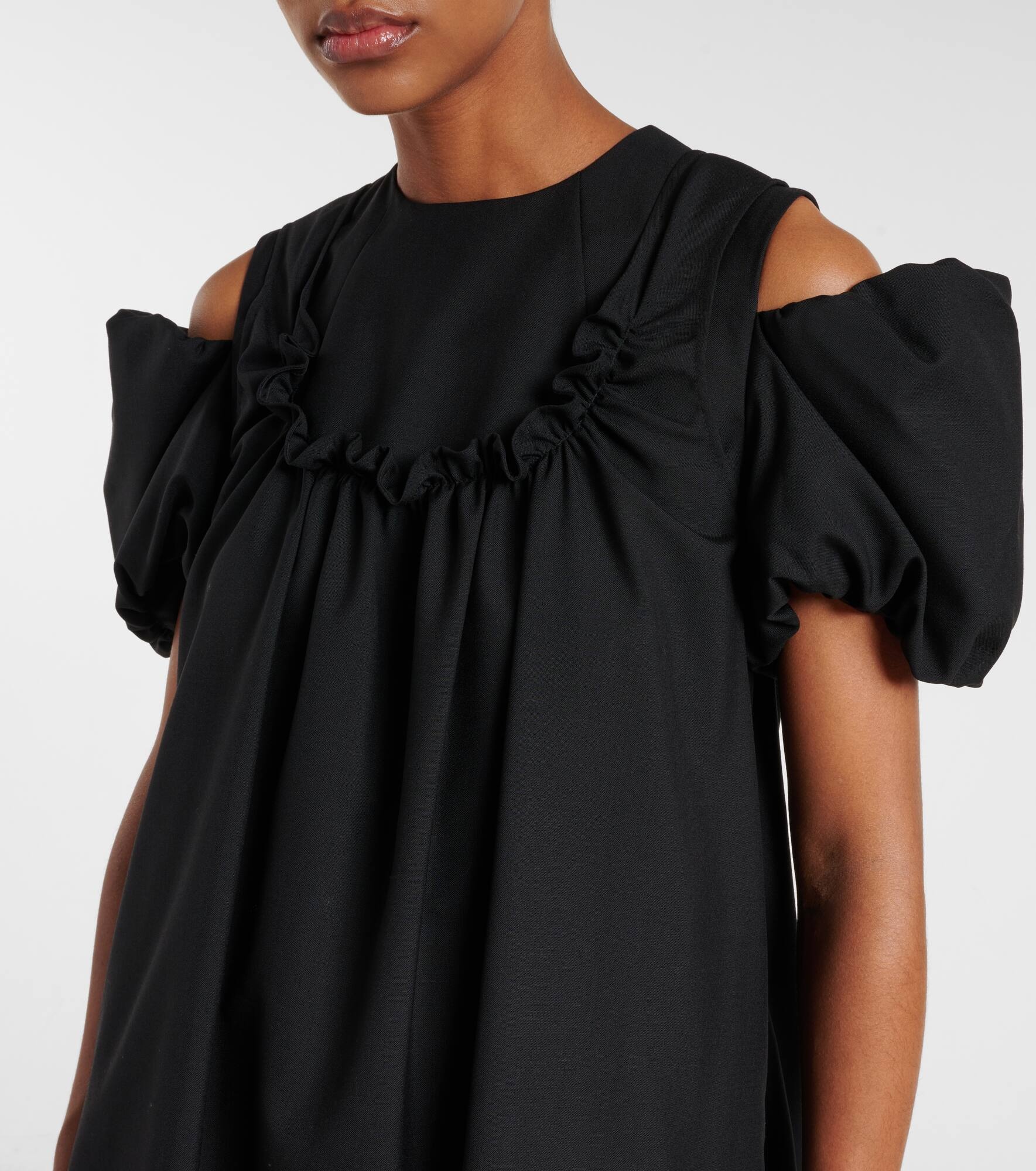 Cutout wool midi dress - 4
