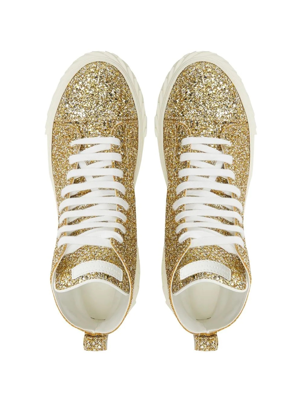 Ecoblabber glitter high-top sneakers - 4