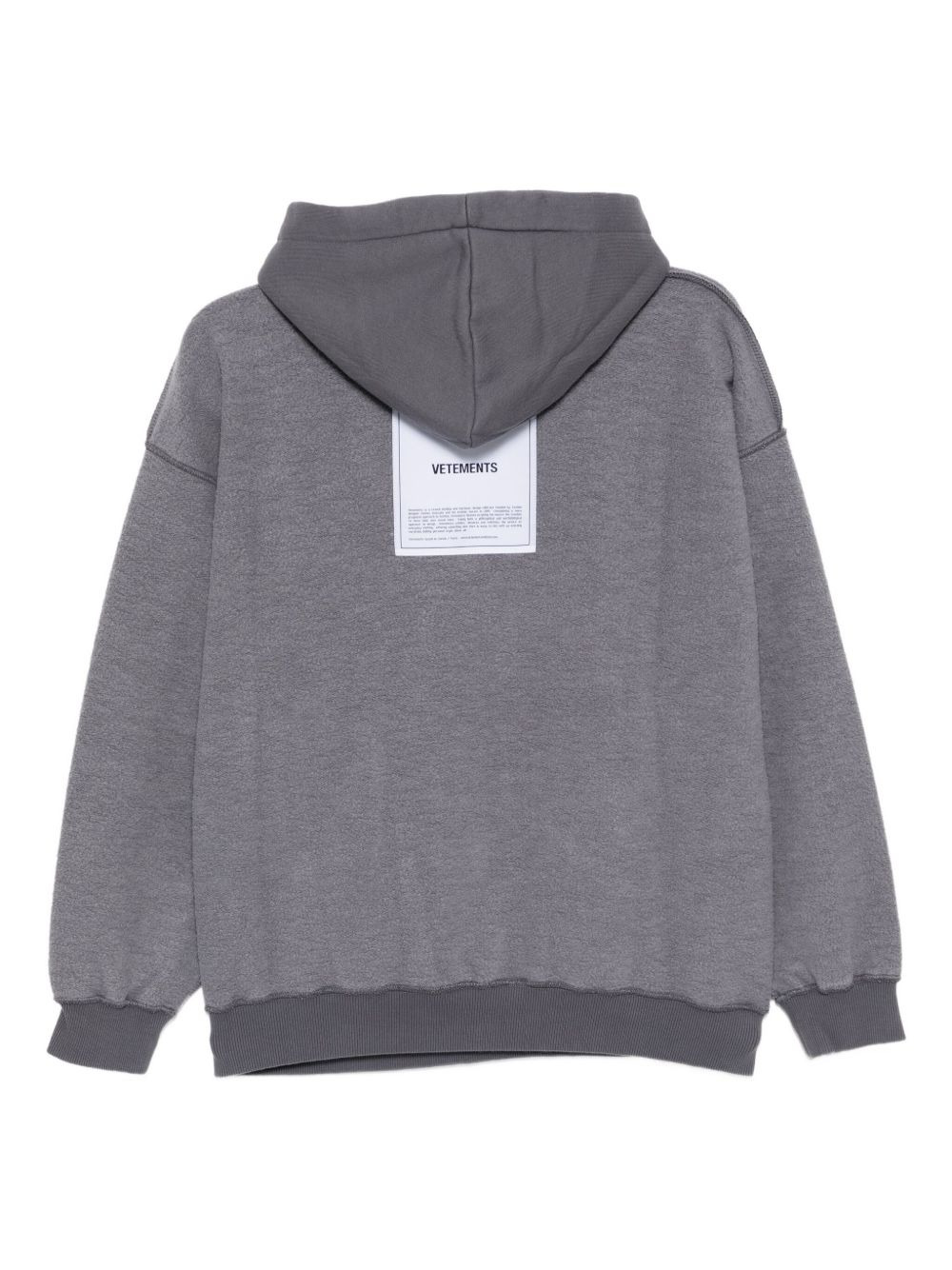logo-embroidered hoodie - 2