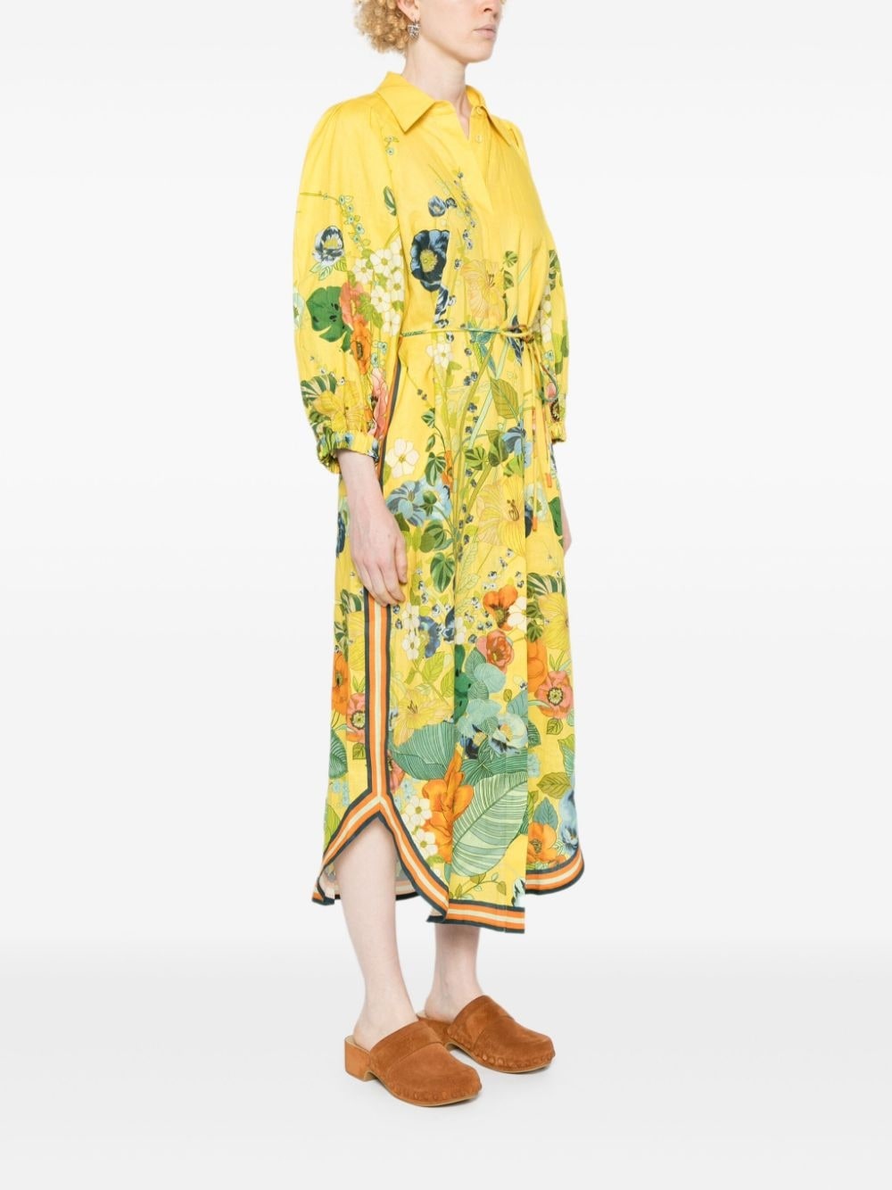 Cresida floral-print linen dress - 3