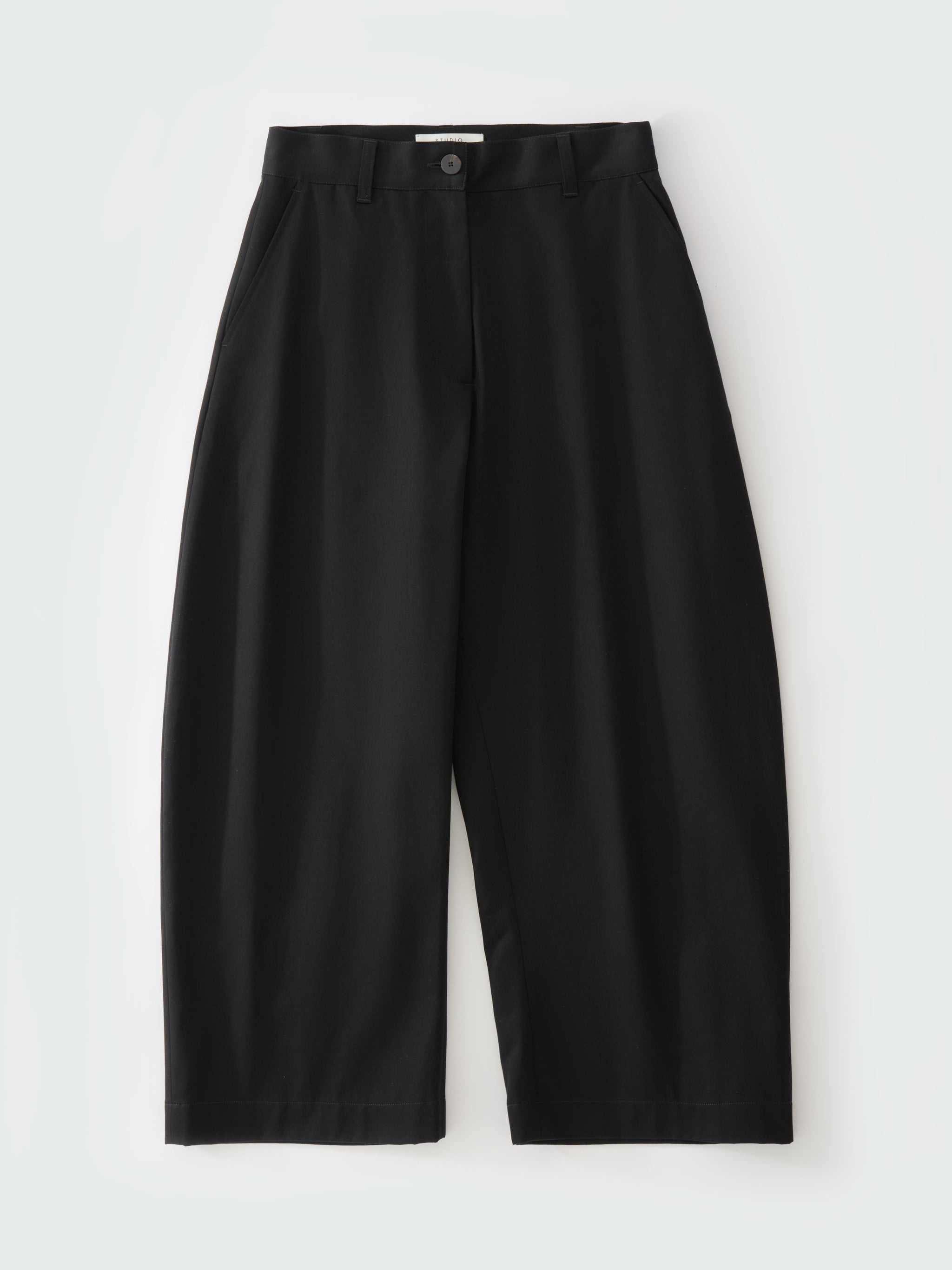 Black Chalco cropped denim trousers, Studio Nicholson