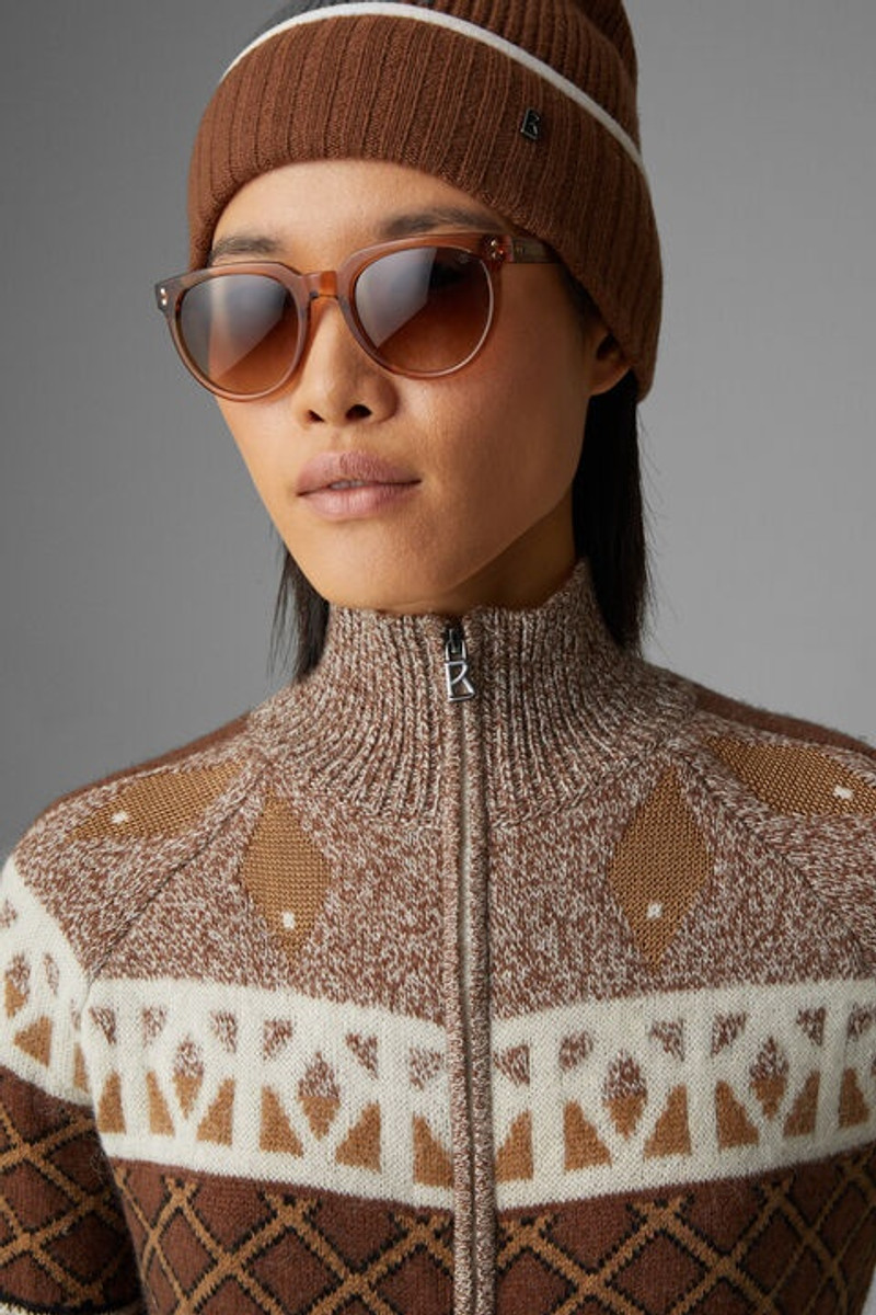 Agnetha knitted overalls in Brown 4