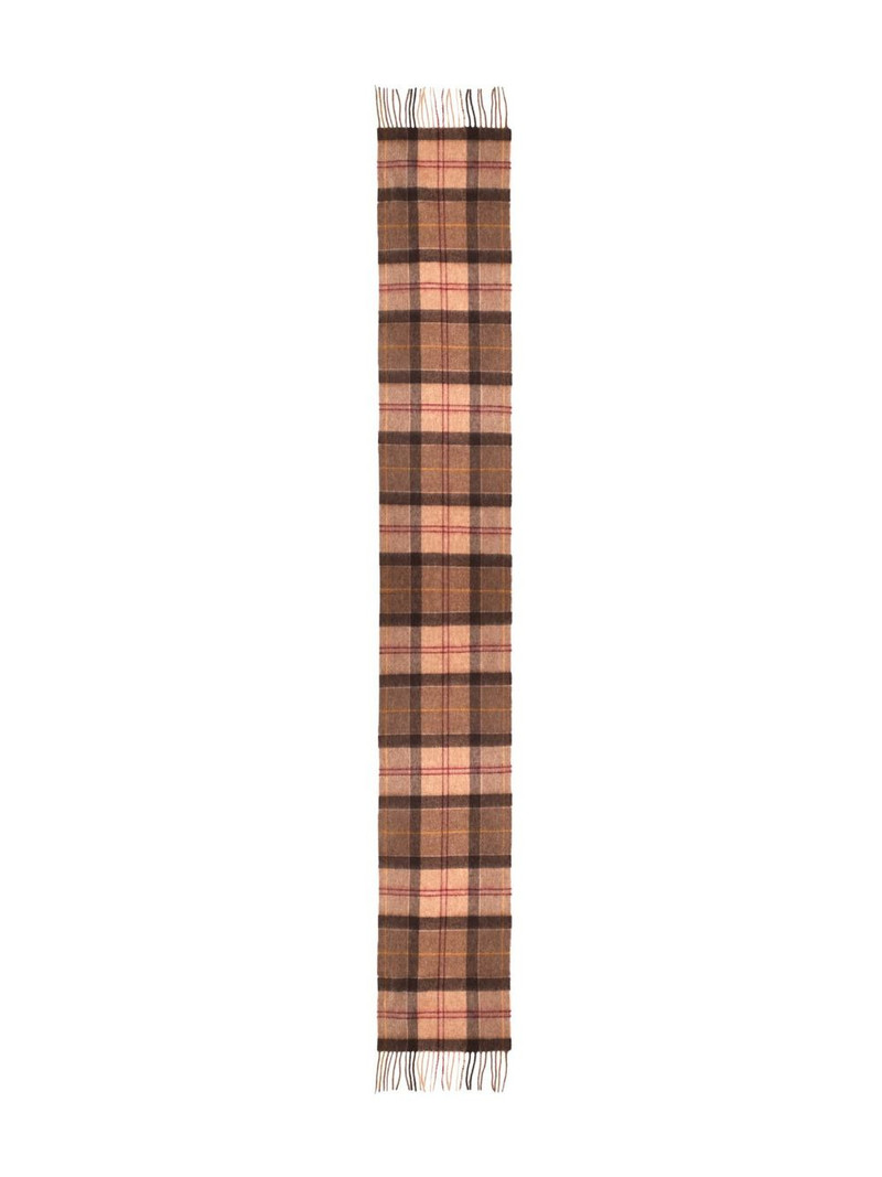 fringed plaid scarf 1