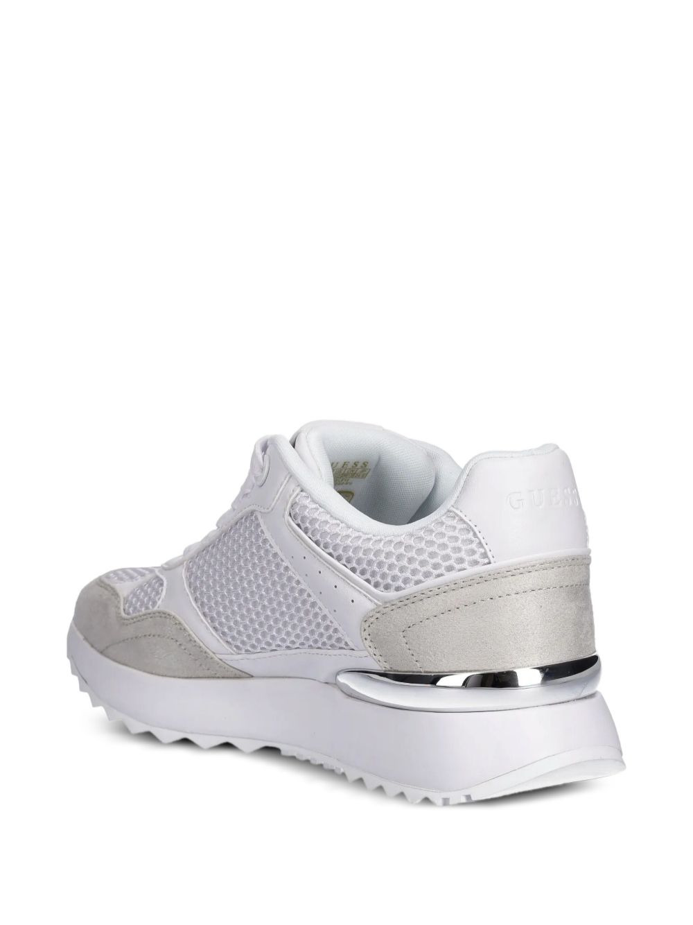 mesh-panelled platform sneakers - 3