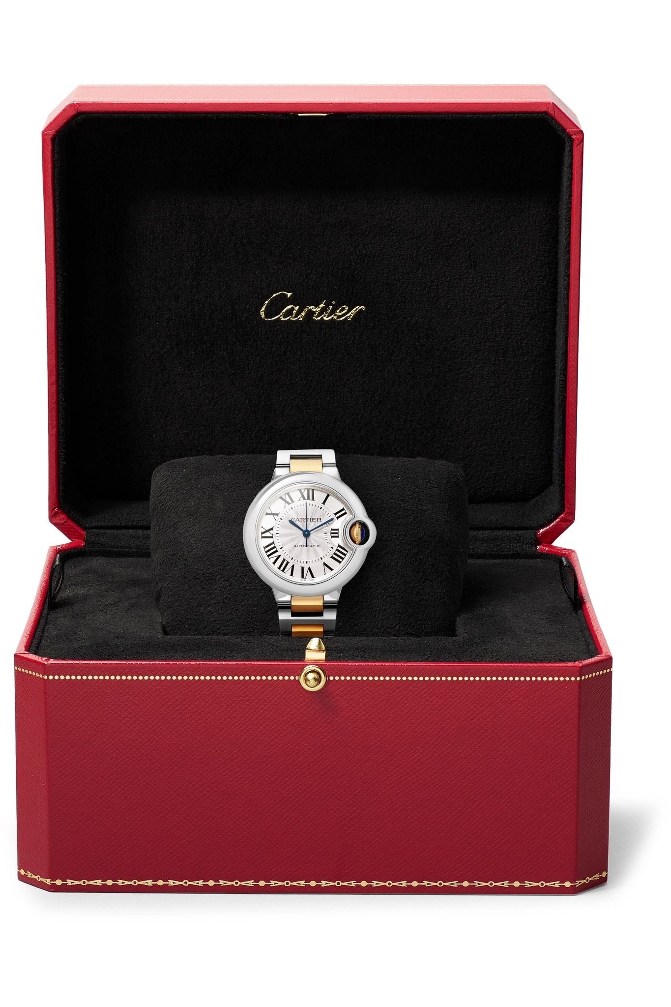 Ballon Bleu de Cartier 33mm 18-karat gold and stainless steel watch - 8