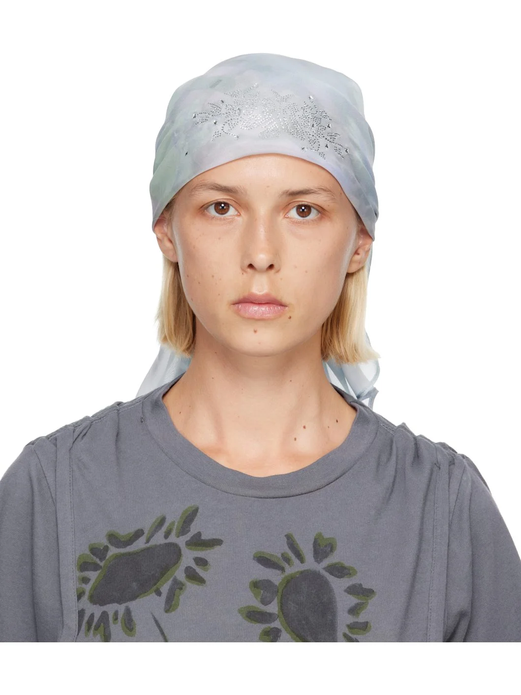 Blue Princess Foulard Scarf - 1