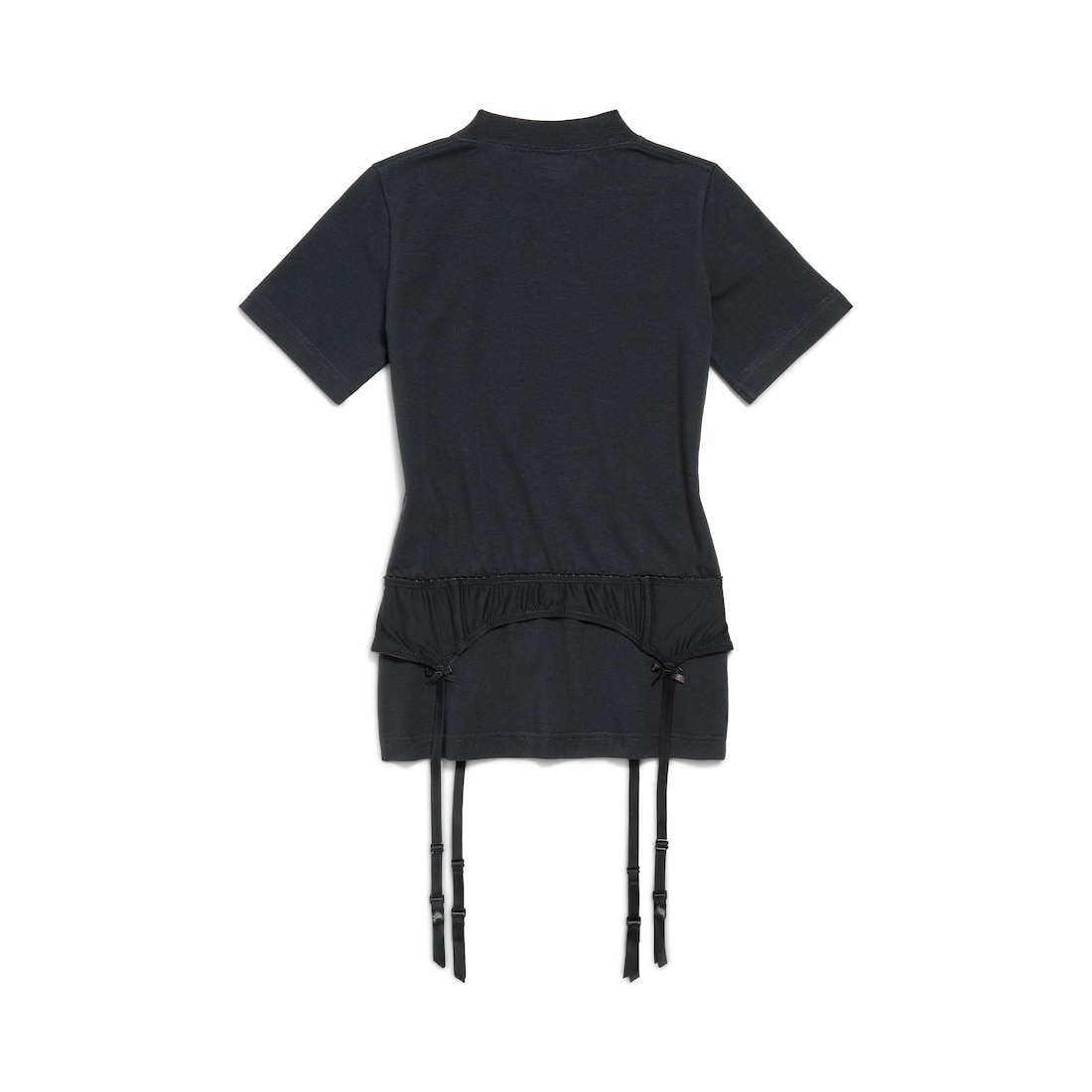 Women's Lingerie T-shirt in Faded Black - 6
