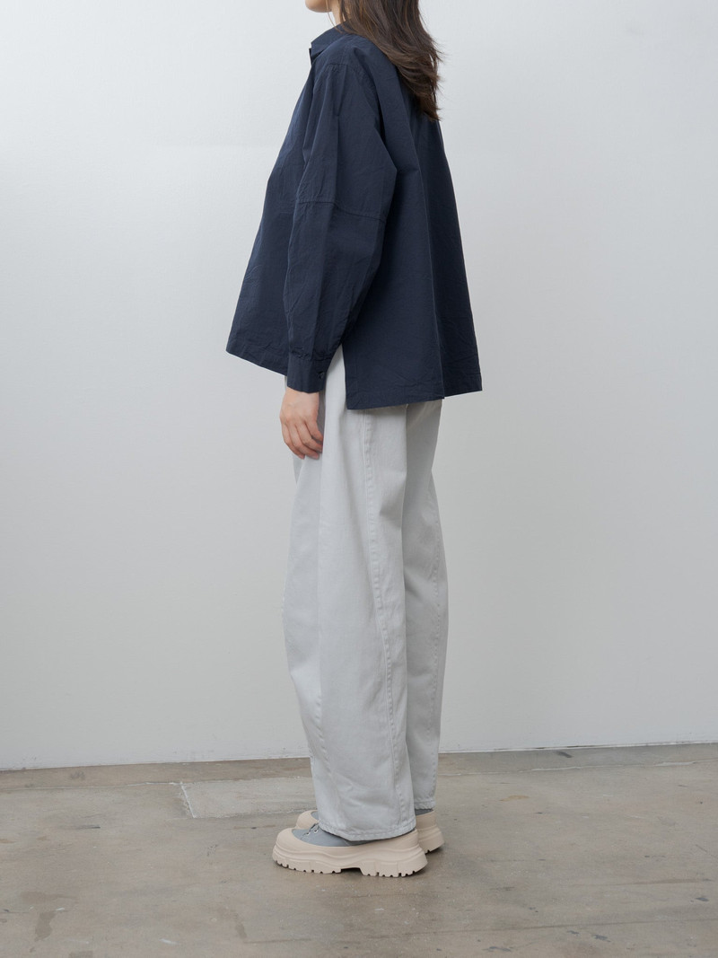 CASEY/CASEY Elena Shirt PAPER COT - Navy outlook