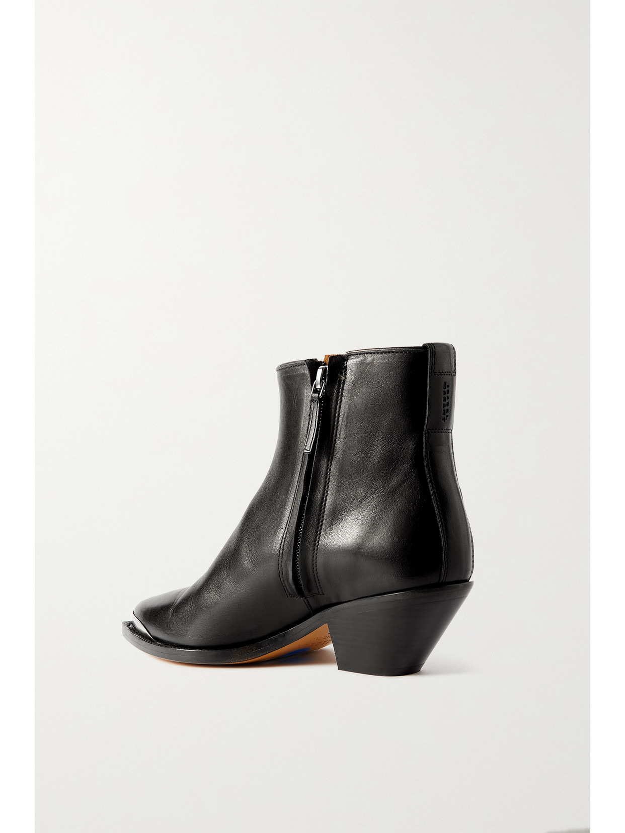 Adnae Embellished Leather Ankle Boots - 3