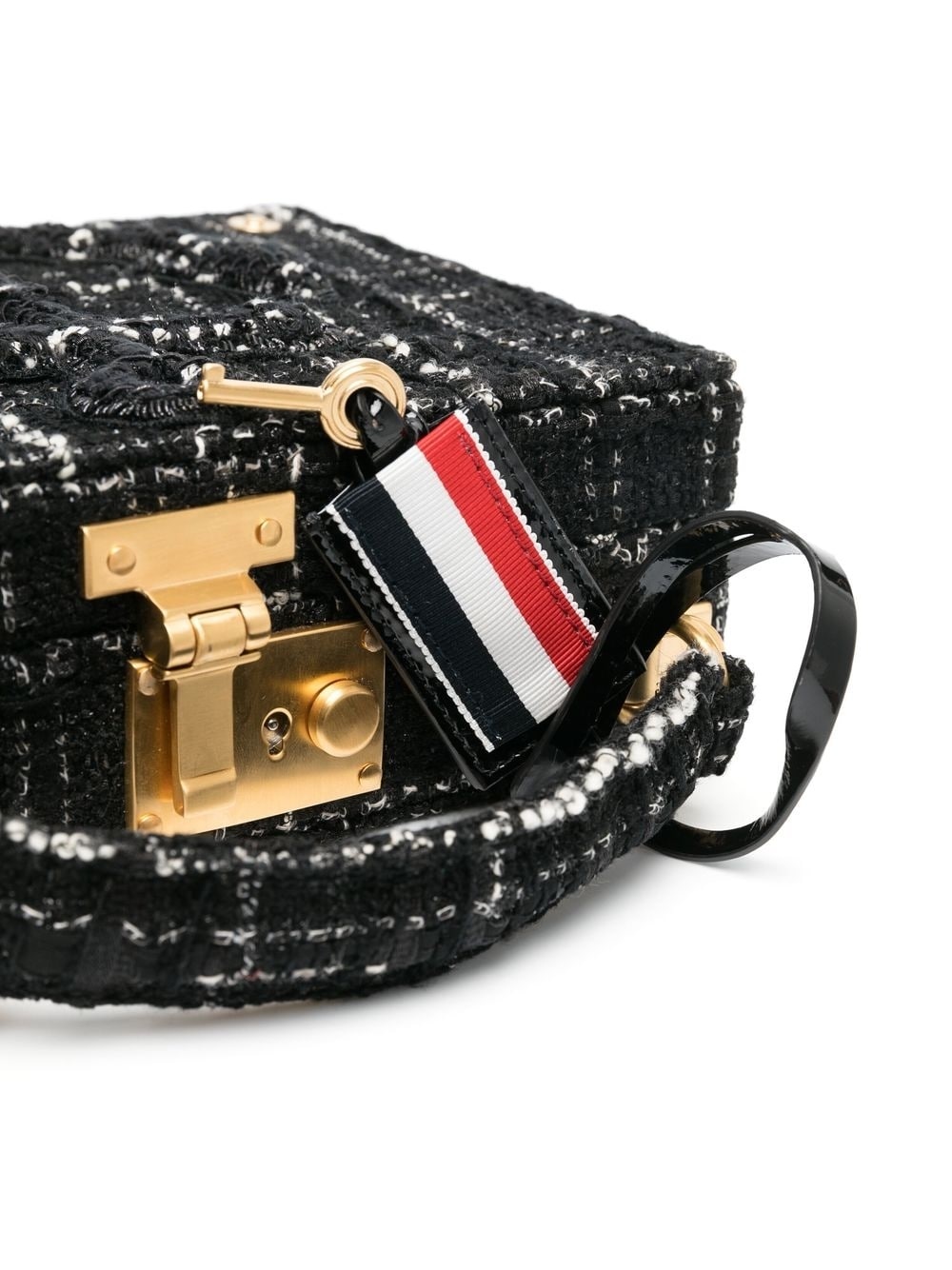 mini tweed tote bag - 4