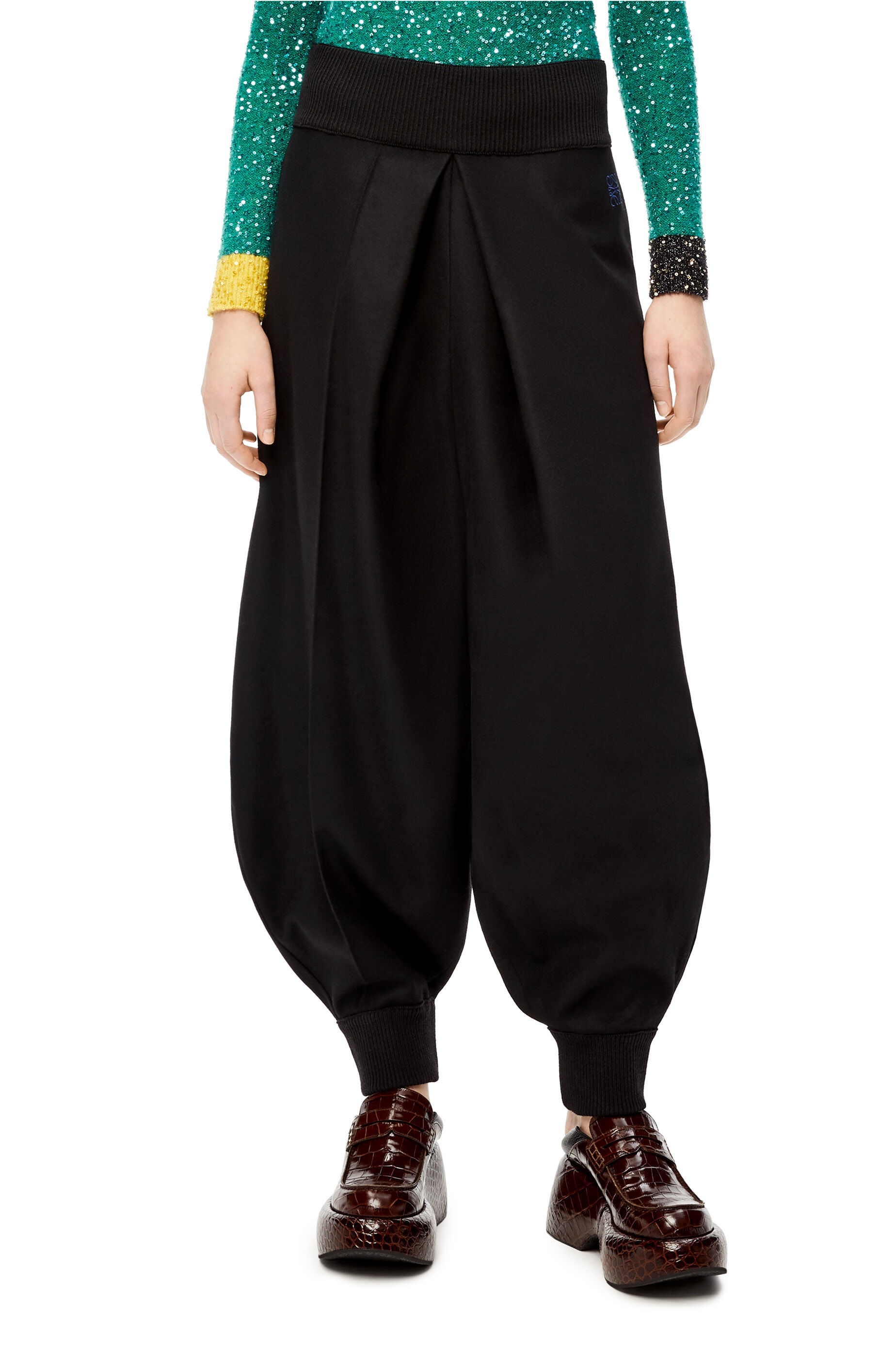 Balloon trousers in wool - 3