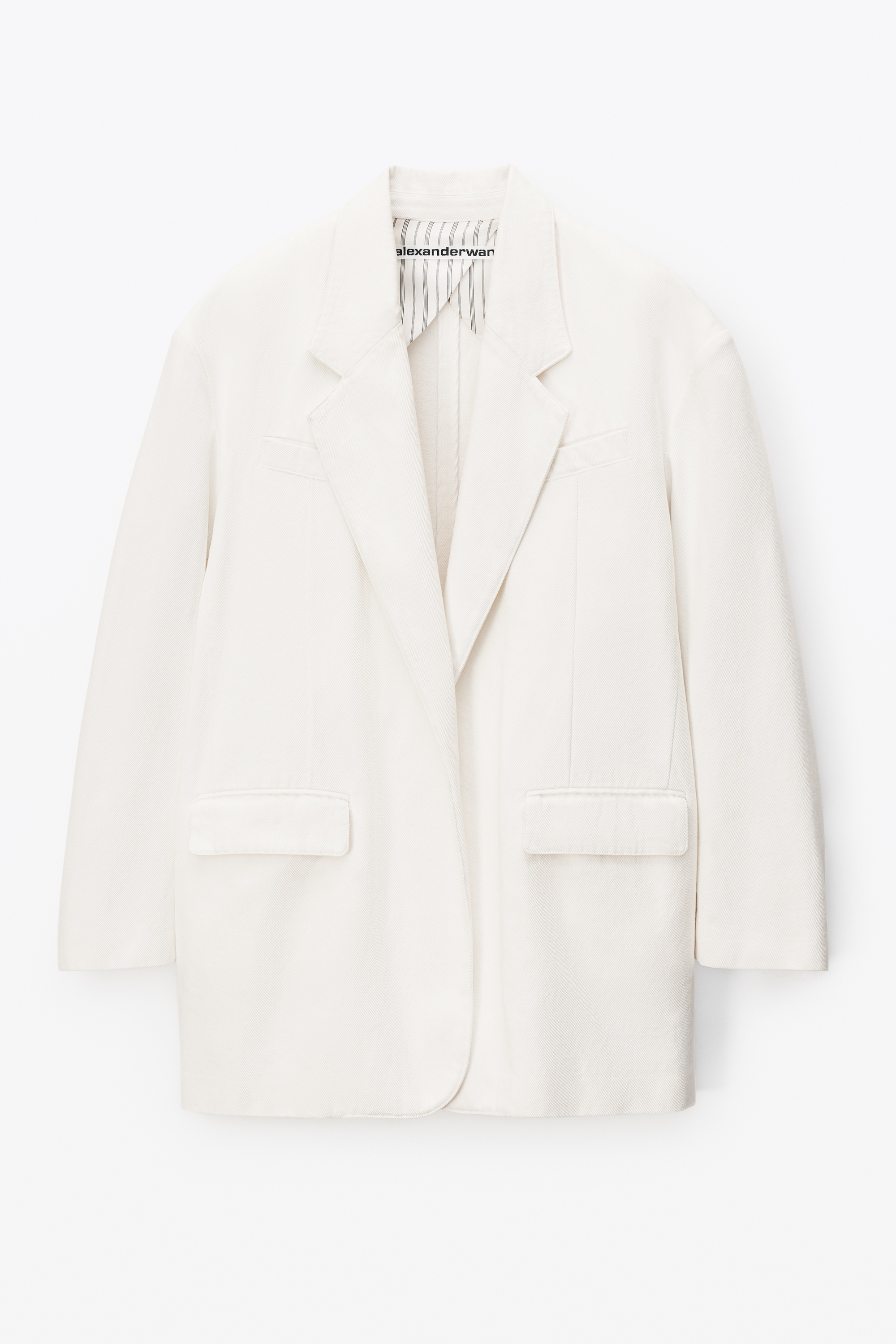 OVERSIZED BLAZER IN TWILL DENIM - 1