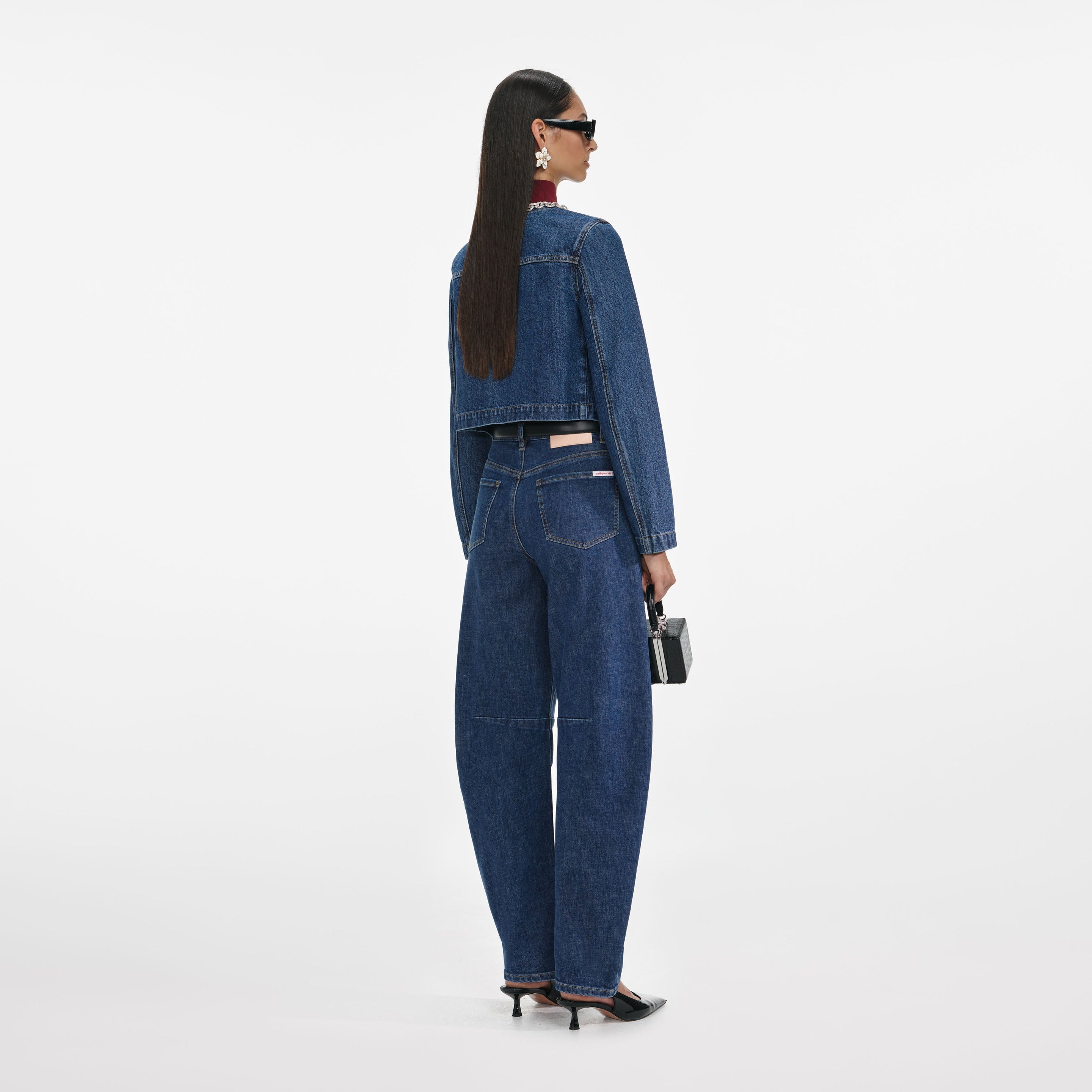 Crystal Trim Denim Jacket - 3