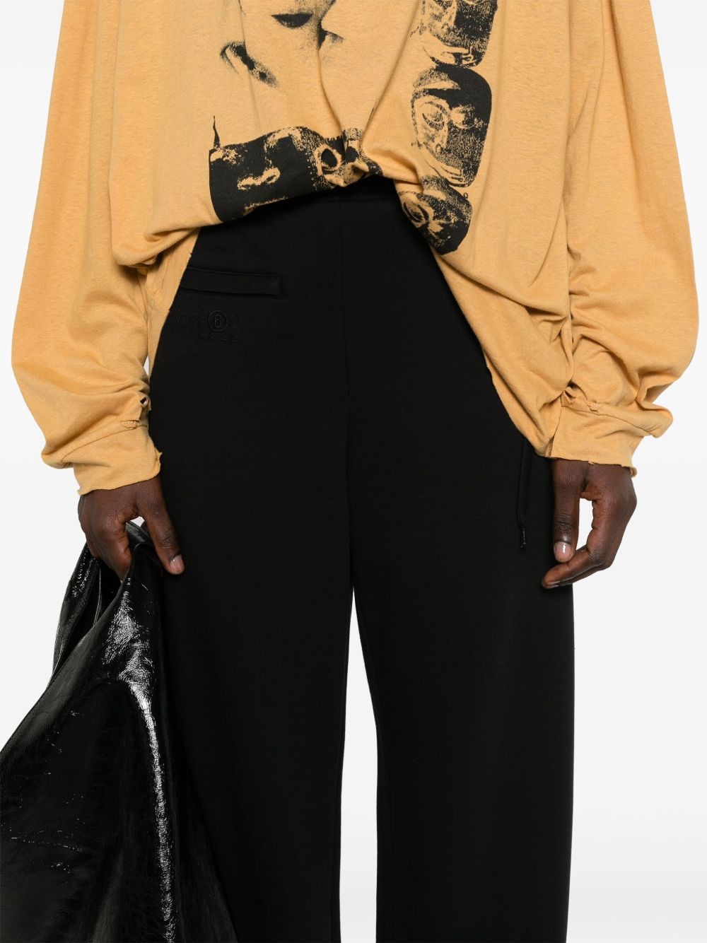 logo-embroidered track pants - 5
