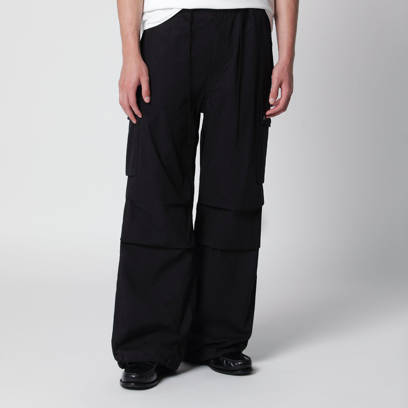 Field cargo pants in cotton-nylon Oxford black 1