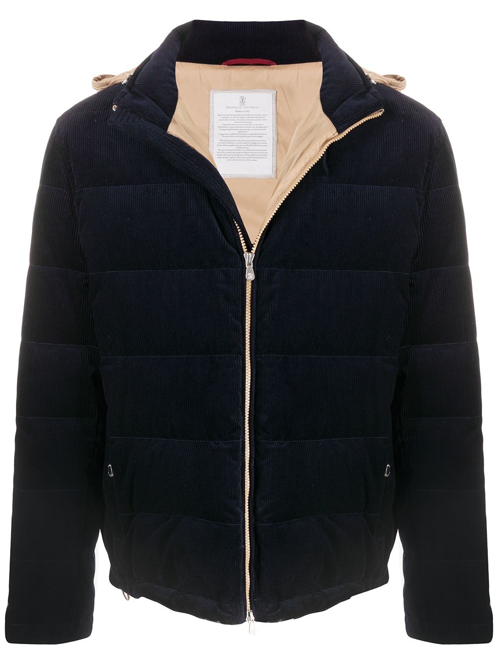 corduroy down jacket - 1