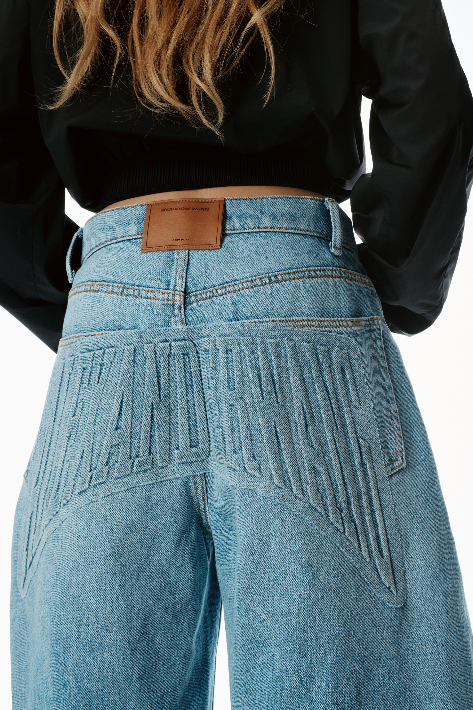 Oversized Rounded Mid-Rise Jeans - 5