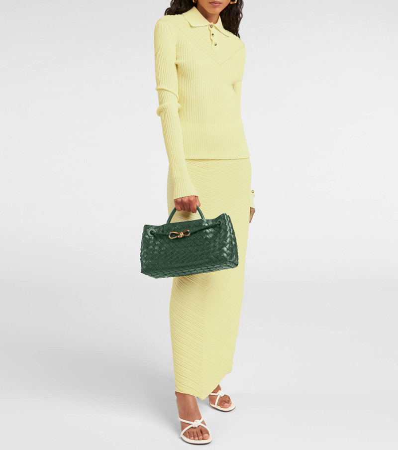 Bottega Veneta Cotton-blend maxi skirt outlook