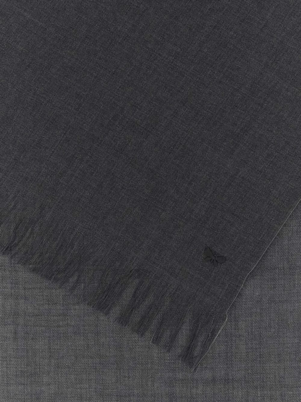 fringed-trim scarf - 2