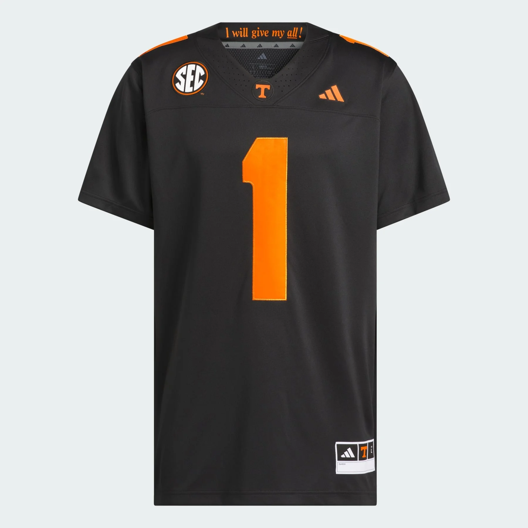 Premier Tennessee Volunteers Dark Mode Tailgate Jersey - 1