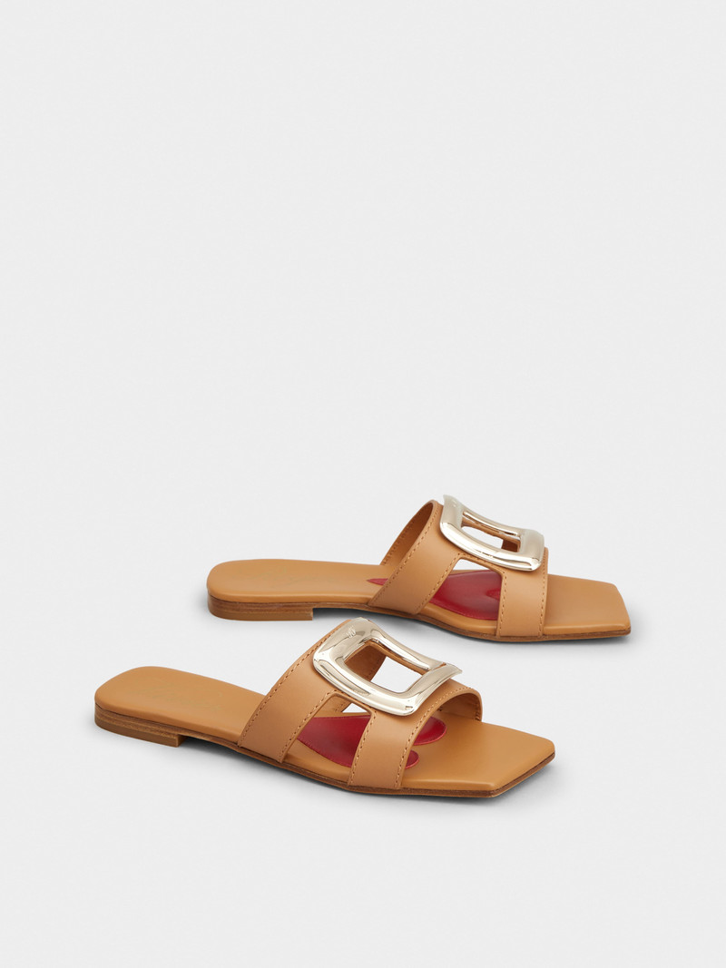 Roger Vivier Viv' by the Sea Mules in leather outlook