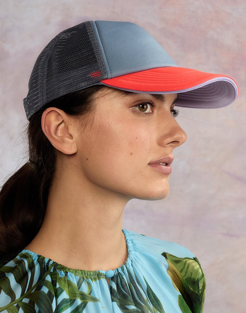 CYNTHIA ROWLEY Colorblock Trucker Hat outlook